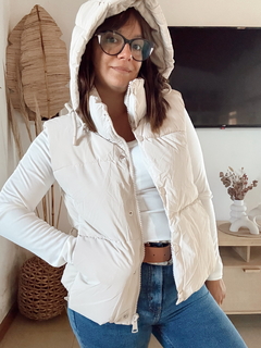 Chaleco Puffer con Piel - tienda online
