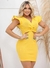 Vestido Curto Com Aberturas Laterais