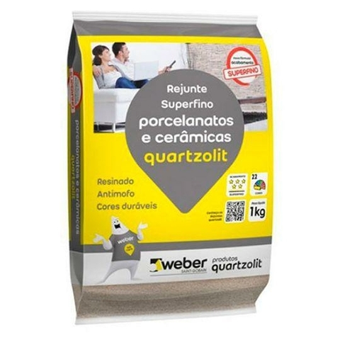 REJUNTE QUARTZOLIT PORCELANATO PALHA 1KG