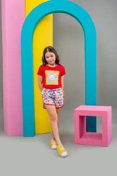 Conjunto Tactel Vermelho - Brincando De Vestir