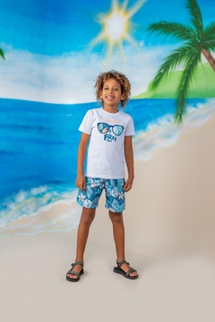 Conjunto Tactel Camisa Free Branco na internet