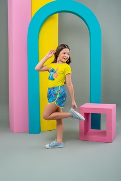 Conjunto Tactel Stith Amarelo - Brincando De Vestir