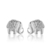 Brinco elefante cravejado em zircônias - Prata 925