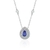 Colar pingente gota cravejada - Joia em prata 925 - comprar online