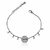 Pulseira com Pingente Redondo Cravejado - Semijoia - comprar online
