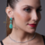 Brinco gotas e pedra fusion colombiana - Prata 925 - La Rose Joias e Semijoias | Aneis, Brincos, Colares e pulseiras, joias em prata 925 e semijoias de qualidade