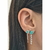 Brinco corrente com pedra fusion - Joia Prata 925 - comprar online