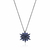 Colar com pingente estrela azul - Semijoia