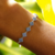 Pulseira pingentes mini flores - Joia em Prata 925 na internet