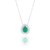 Colar Gota fusion esmeralda - Prata 925 - La Rose Joias e Semijoias | Aneis, Brincos, Colares e pulseiras, joias em prata 925 e semijoias de qualidade