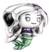 Berloque personagem ariel - Prata 925