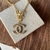 Colar em elos com pingente inspired - Semijoia - loja online