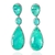 Brinco gotas e pedra fusion colombiana - Prata 925 - comprar online