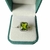 Anel com pedra verde - Prata 925 - comprar online