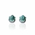 Brinco cravejado verde com azul - Joia Prata 925 - comprar online