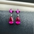 Brinco gota Pink - Joia Prata 925 - La Rose Joias e Semijoias | Aneis, Brincos, Colares e pulseiras, joias em prata 925 e semijoias de qualidade