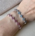 Pulseira pingentes mini flores - Joia em Prata 925