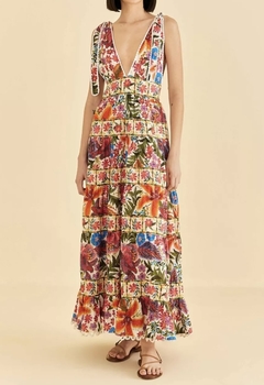 VESTIDO FARM RIO TROPICAL YARD T. XS