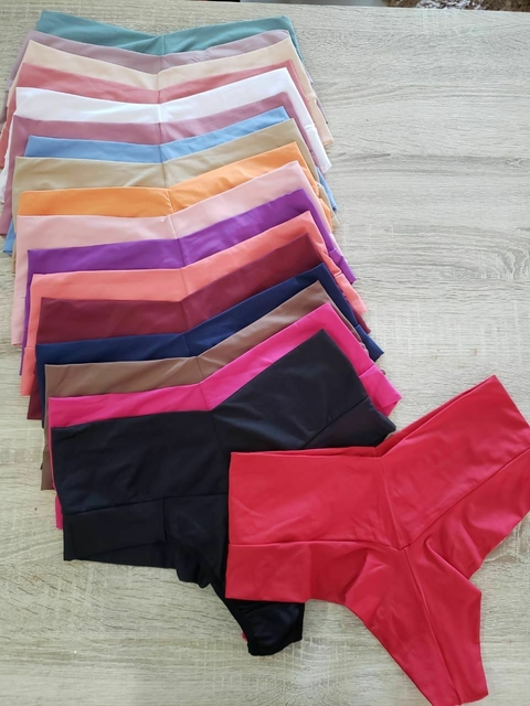 Kit com 5 Calcinhas Fio Duplo Cos Alto - comprar online