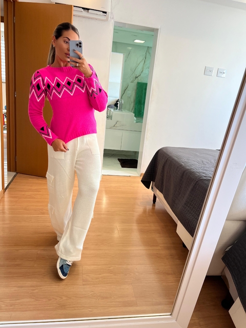 Tricot Mousse Feminino Losango