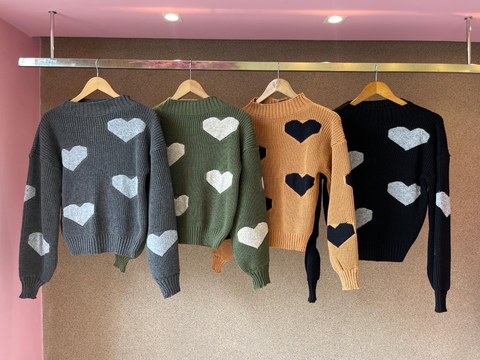 Tricot Feminino Corações