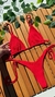 BKINI CORTININHA VERMELHO LAÇO CANELADO VIENA - Bkini&Co
