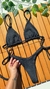 BKINI CORTININHA PRETO LAÇO CANELADO VIENA - Bkini&Co