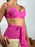 BKINI MELISSA ROSA PINK DUNA STRIPE HOT PANTS