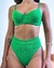 BKINI MELISSA VERDE BANDEIRA DUNA STRIPE HOT PANTS