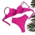 BKINI MELISSA ROSA PINK DUNA STRIPE HOT PANTS