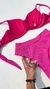 BKINI MELISSA ROSA PINK DUNA STRIPE HOT PANTS - Bkini&Co