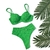 BKINI MELISSA VERDE BANDEIRA DUNA STRIPE HOT PANTS - comprar online