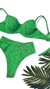 Imagem do BKINI MELISSA VERDE BANDEIRA DUNA STRIPE HOT PANTS