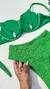 BKINI MELISSA VERDE BANDEIRA DUNA STRIPE HOT PANTS