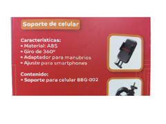 Soporte Para Celular Bbg002 Motos Bicicletas Monopatin - comprar online