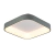 PLAFÓN LED METAL GRIS 3000K 45X45 CM 10H. 24W L3424G MARKAS