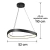 COLGANTE COSMO NG NEGRO C/LED 38W INTEGRADO LEUK - tienda online