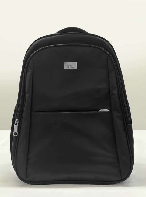 MOCHILA DE NYLON BOLSO FRONTAL OGOCHI PRETA