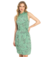 VESTIDO VERDE MENTA DETALHE GOLA E CINTO ROVITEX