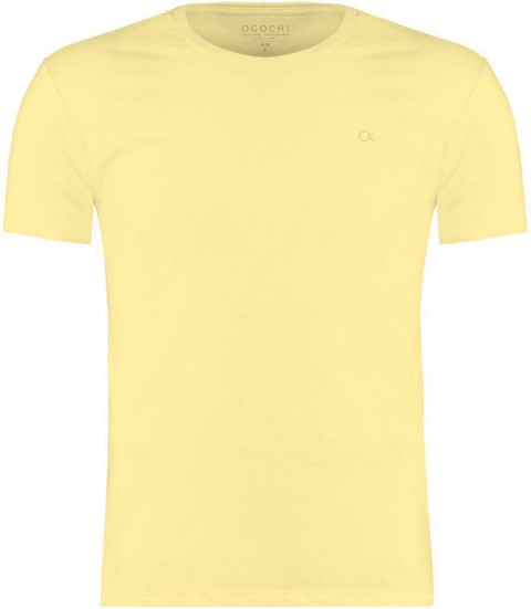 CAMISETA ESSENCIAL SLIM OGOCHI JUVENIL AMARELA
