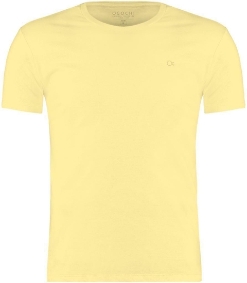 CAMISETA ESSENCIAL SLIM OGOCHI AMARELA