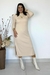 Vestido Tubinho Canelado Manga Longa Bia - comprar online