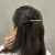 Hair Pin Graveto G Liso Dourado