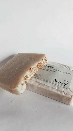 SHAMPOO SÓLIDO "MANZANILLA Y CÚRCUMA" - Áurea Energía Natural