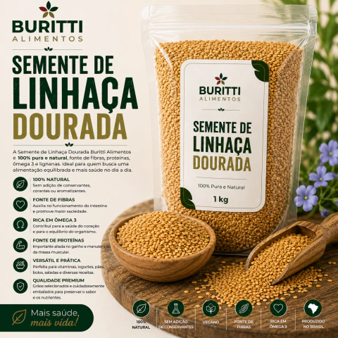 SEMENTE DE LINHAÇA DOURADA