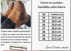 Imagem do Sandália Gladiadora Laura com Tira colorida em saltinho