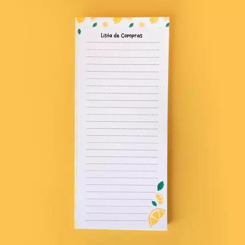 Bloco Lista de Compras