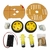 Kit Chassi 2WD Redondo Para Robô com 2 Rodas para Arduino