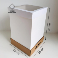 CAJA DRIP CON TAPA VISOR - 25X25X40