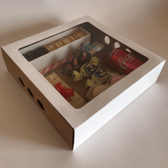 BANDEJA FOSFORERA CON VISOR - 25X25X7